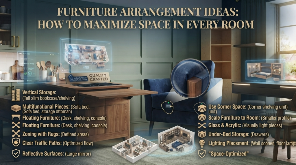 Furniture Arrangement Ideas: How to Maximize Space in Every Room
