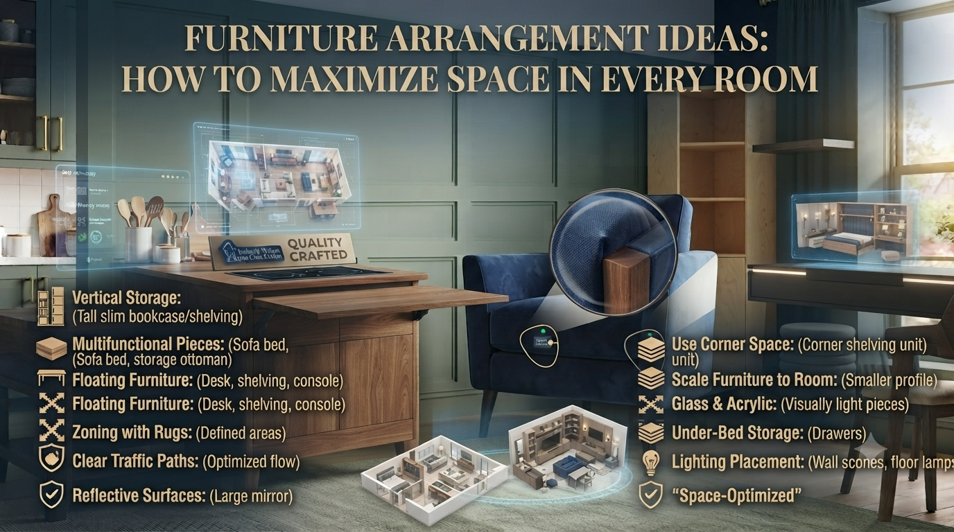 Furniture Arrangement Ideas: How to Maximize Space in Every Room