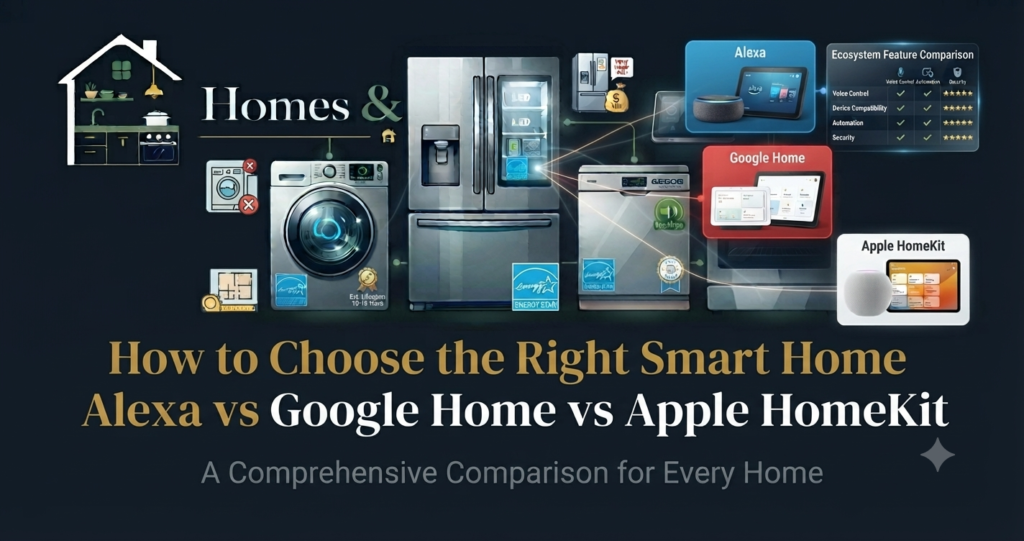 How to Choose the Right Smart Home Ecosystem: Alexa vs Google Home vs Apple HomeKit