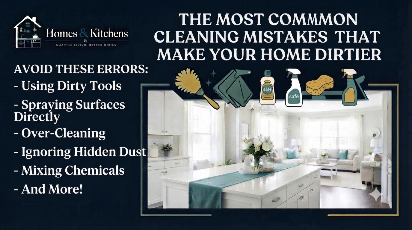 The Most Common Cleaning Mistakes That Make Your Home Dirtier