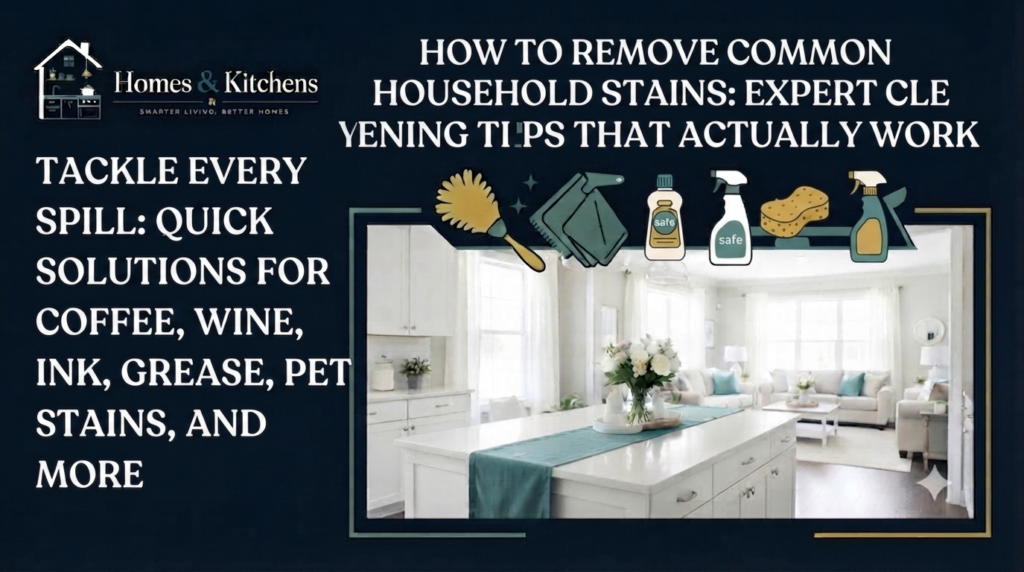 How to Remove Common Household Stains: Expert Cleaning Tips That Actually Work