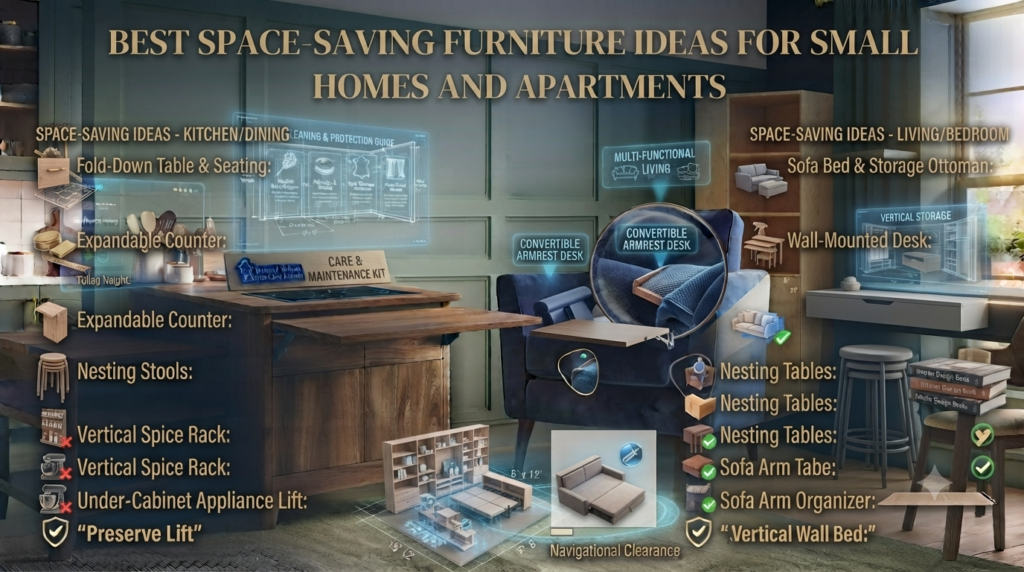 Best Space-Saving Furniture Ideas for Small Homes and Apartments