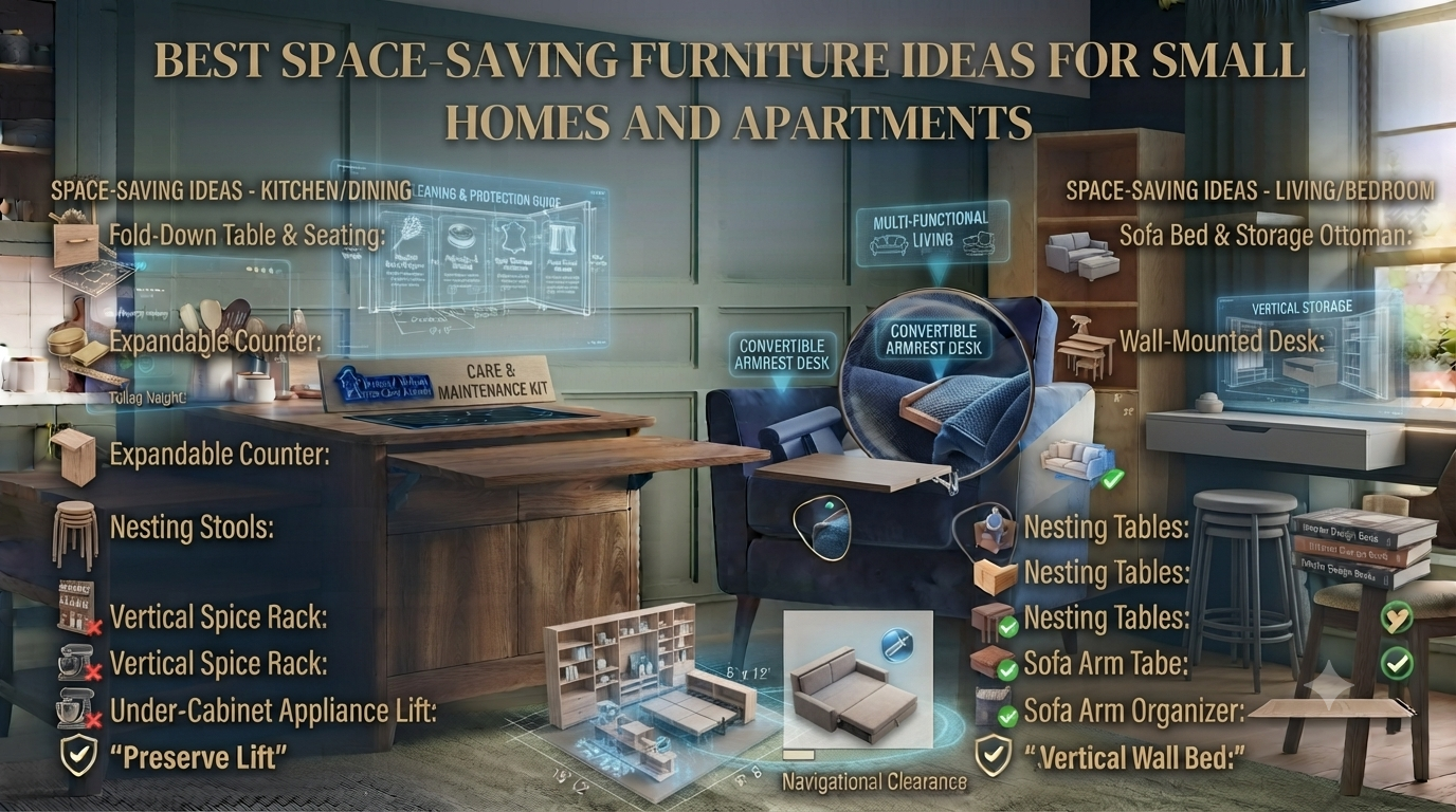 Best Space-Saving Furniture Ideas for Small Homes and Apartments