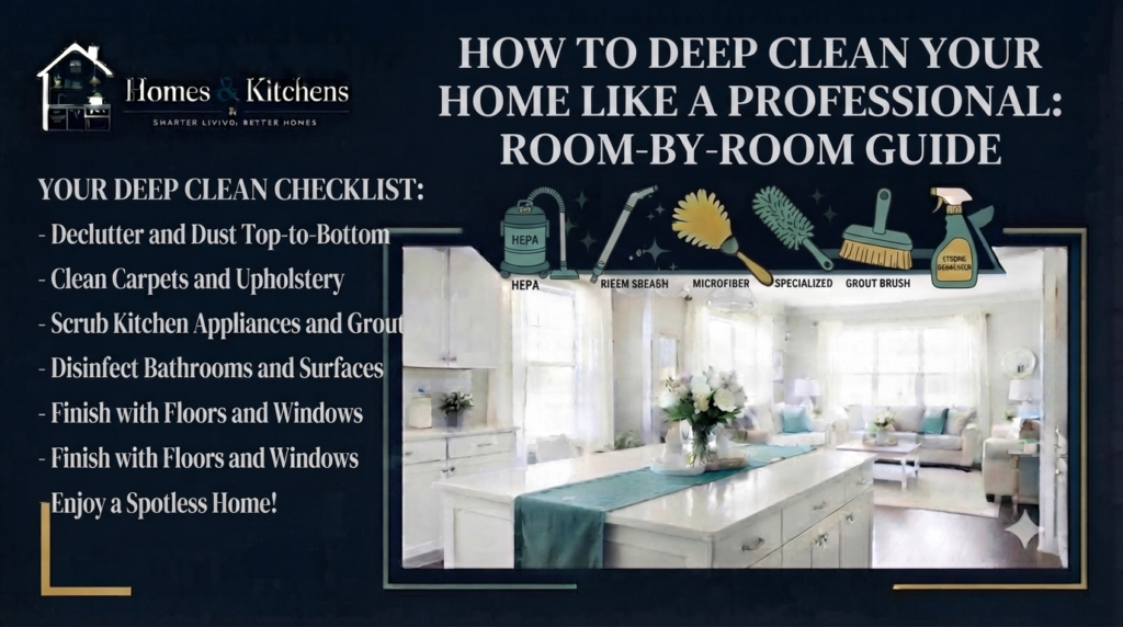How to Deep Clean Your Home Like a Professional: Room-by-Room Guide