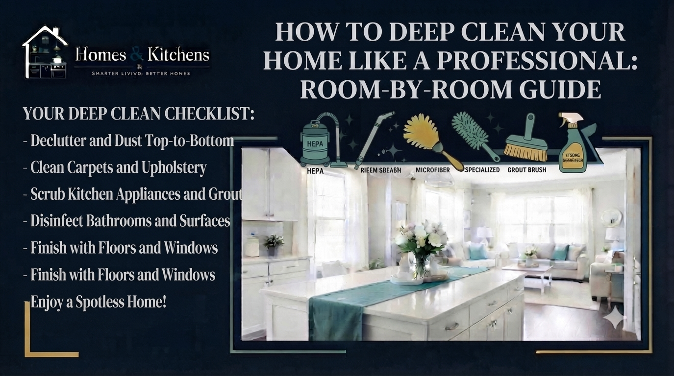 How to Deep Clean Your Home Like a Professional: Room-by-Room Guide