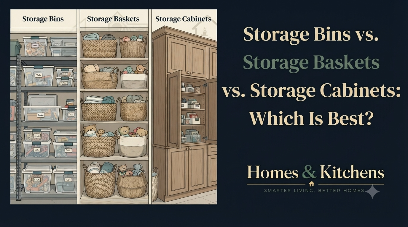 Storage Bins vs. Storage Baskets vs. Storage Cabinets: Which Is Best?