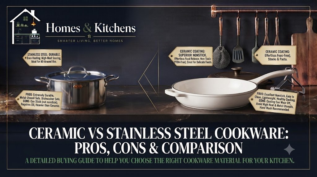 Ceramic vs Stainless Steel Cookware: Which Belongs in Your Kitchen?